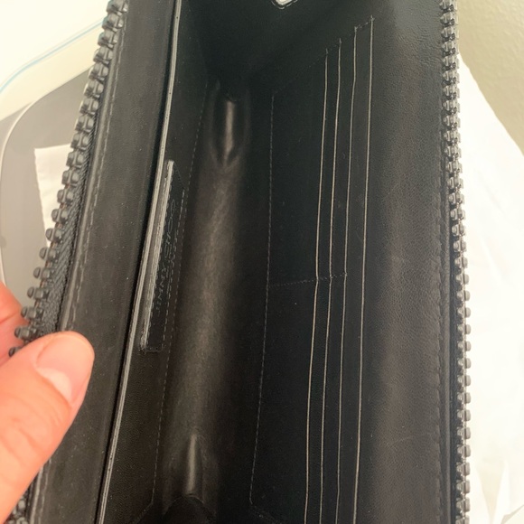 Jimmy Choo Carter BLS Biker Leather Star Studded Clutch Unisex - Picture 8 of 12